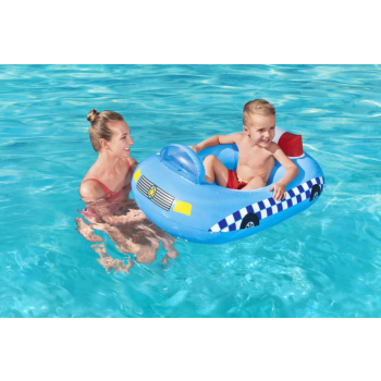 Dmuchany Ponton Radiowóz Policja dla dzieci 97x74 BESTWAY + Syrena dźwiękowa